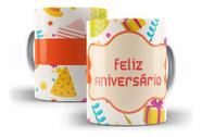 Caneca Cerâmica Colorida Aniversário Presente Surpresa 3119