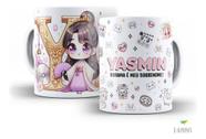 Caneca Cerâmica Dorama Personalizada Com Nome Séries Coréia