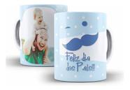 Caneca Cerâmica Feliz Dia dos Pai Foto Presente Barato 01017