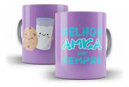 Caneca Cerâmica Melhor Amiga Sempre Amizade Presentinho 0098