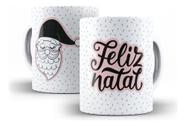 Caneca Cerâmica Presente Feliz Natal Papai Noel 12858 - Los Kanequeiros