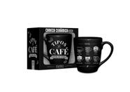 Caneca ceramica prisma temas 350ml frases - tipos de cafe - Brasfoot Presentes