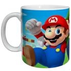 Caneca Super Mário Bros e luigi - Esmaga Tartaruga - Cerâmica