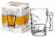 Caneca Cerveja Copo Caveira Personalizado Transparente Chopp