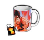 Caneca + Chaveiro Dragon Ball Z Super Gt Goku Sayajin Anime