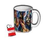 Caneca + Chaveiro Super Herois Da Marvel Avengers