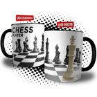 Caneca Chess Player Tabuleiro Peças Jogo de Xadrez Xeque Mate Presente Enxadrista