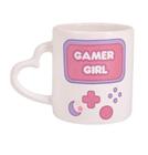 Caneca Cilíndrica Alça Coração - Gamer Girl - Uatt