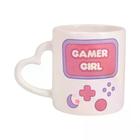 Caneca cilindrica alca coracao - gamer girl uatt