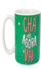 Caneca cilindrica love canecas cha de agora vai 32463