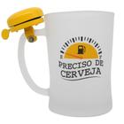 Caneca Com Campainha 650ml Preciso De Cerveja