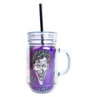 Caneca com Canudo Coringa Face DC - 600ml