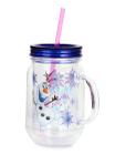 Caneca com canudo Frozen Disney Dermiwil 590ml 01859