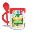 Caneca com Colher Personalizada Dia dos Professores