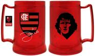 Caneca com Gel Congelante Vermelha Oficial Zico Flamengo