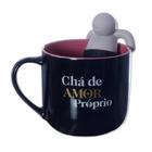 Caneca Com Infusor De Cha Amor Proprio - Zona Criativa