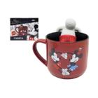 Caneca Com Infusor Love Mickey E Minnie 350 Ml Oficial Disney