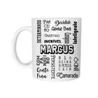 Caneca Com Nome Marcus de Plástico Rígido - Naltic