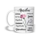 Caneca Com Nome Natália de Plástico Rígido