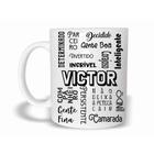 Caneca Com Nome Victor de Plástico Rígido - Naltic