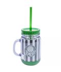 Caneca com Tampa e canudo 420ml - Palmeiras