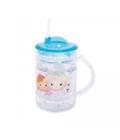 Caneca com Tampa e Canudo Ana e Elza Tsum Tsum