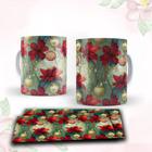 Caneca com tema floral