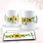 Caneca com tema floral - Modelo S