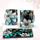 Caneca com tema floral - Modelo S