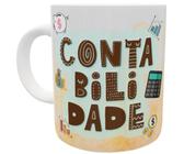 Caneca contabilidade presente contadora profissão faculdade - Mago das Camisas