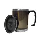 Caneca Copo Viagem Bebidas Em Inox 450 Ml Com Tampa E Alça - Wellmix