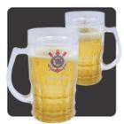 Caneca Corinthians Timão 400ml Plástico Revestido Cerveja Isolante Térmico Produto Oficial Licenciado