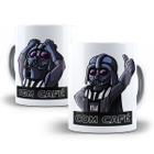 Caneca Darth Vader Star Wars Com Café Sem Café Porcelana