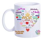 Caneca Data Dia Das Mães Frases Amor Coração Rainha Pai