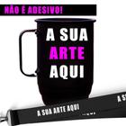 Caneca de aluminio personalizada 500ml com tirante personalizado