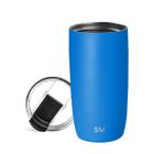 Caneca de café de viagem Tumbler Simple Modern Voyager 470ml azul