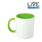 Caneca de cerâmica - 325 ml - alça / interno