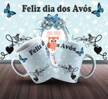 Caneca de cerâmica 325 ml  Feliz dia dos Avôs