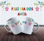 Caneca de cerâmica 325 ml Feliz dia dos Avôs