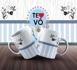 Caneca de cerâmica 325 ml te amo VÔ