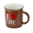 Caneca De Cerâmica 330Ml Frases Café Bom Dia - Wincy