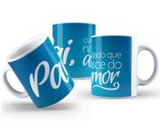 Caneca de Cerâmica Branca Personalizada 325ml Tema Pai