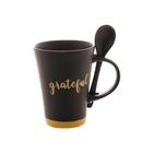 Caneca de Cerâmica com Colher Grateful 310ml Wolff