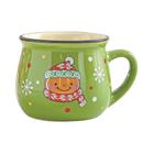 Caneca de Cerâmica de Natal com Desenhos Animados - Ideal para Café ou Leite