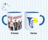 Caneca de Ceramica Interior e Alça azul - Intervention How I Met Your Mother