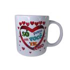 Caneca De Cerâmica Love 340 Ml Te Amo Modelo:So Penso