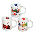 Caneca De Cerâmica Love Sortida 340 Ml - Ceramica Regina