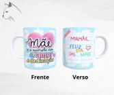 Caneca de Cerâmica - Mamãe, feliz dia das mães