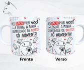 Caneca Namorados Amor Love Flork Casal Meme Cerâmica 325ml - Pandika -  Canecas - Magazine Luiza