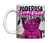 Caneca de cerâmica - Poderosa! - Dia da mulher - Live